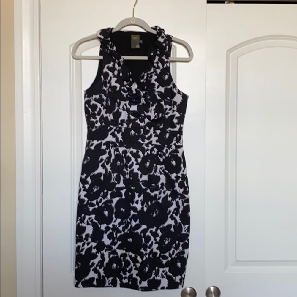 Taylor Ruffles Neck Dress Sz 8